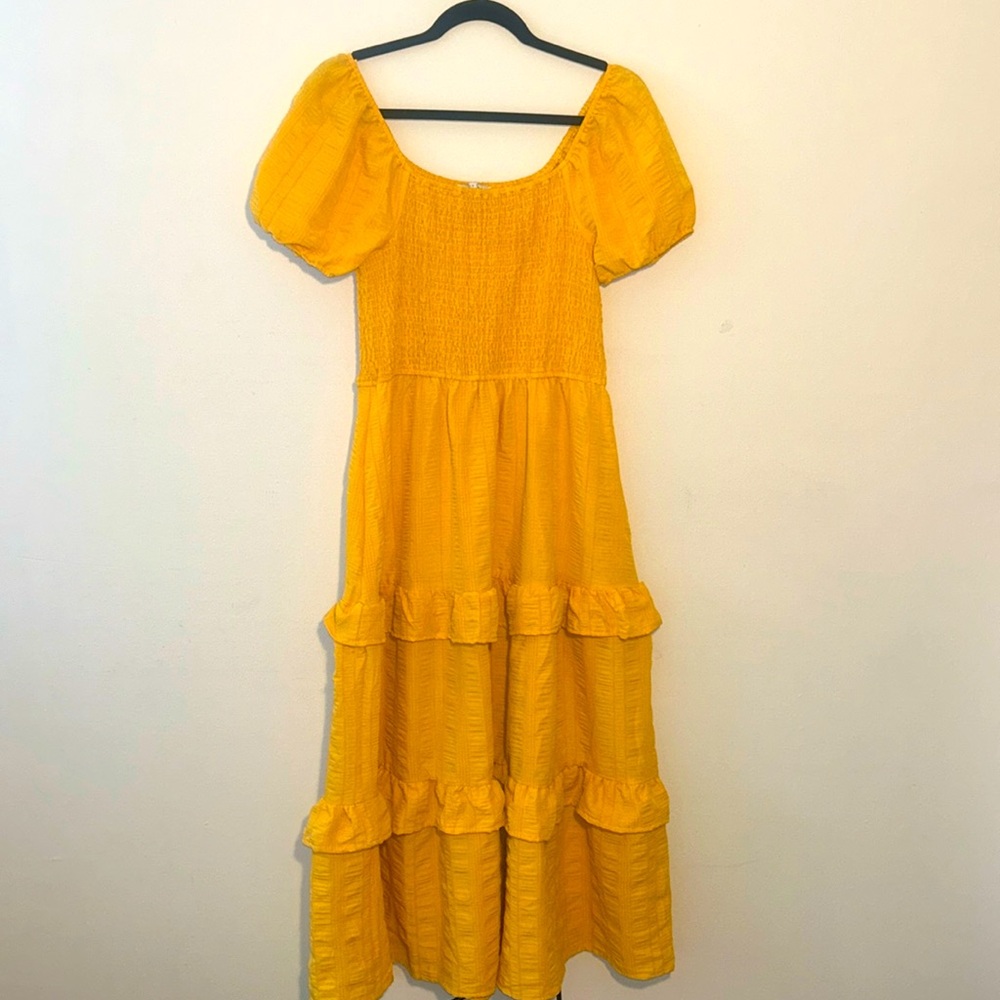 Yellow Maxi Dress- Size Large